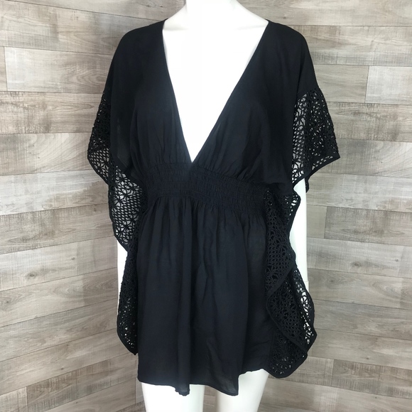black caftan cover up